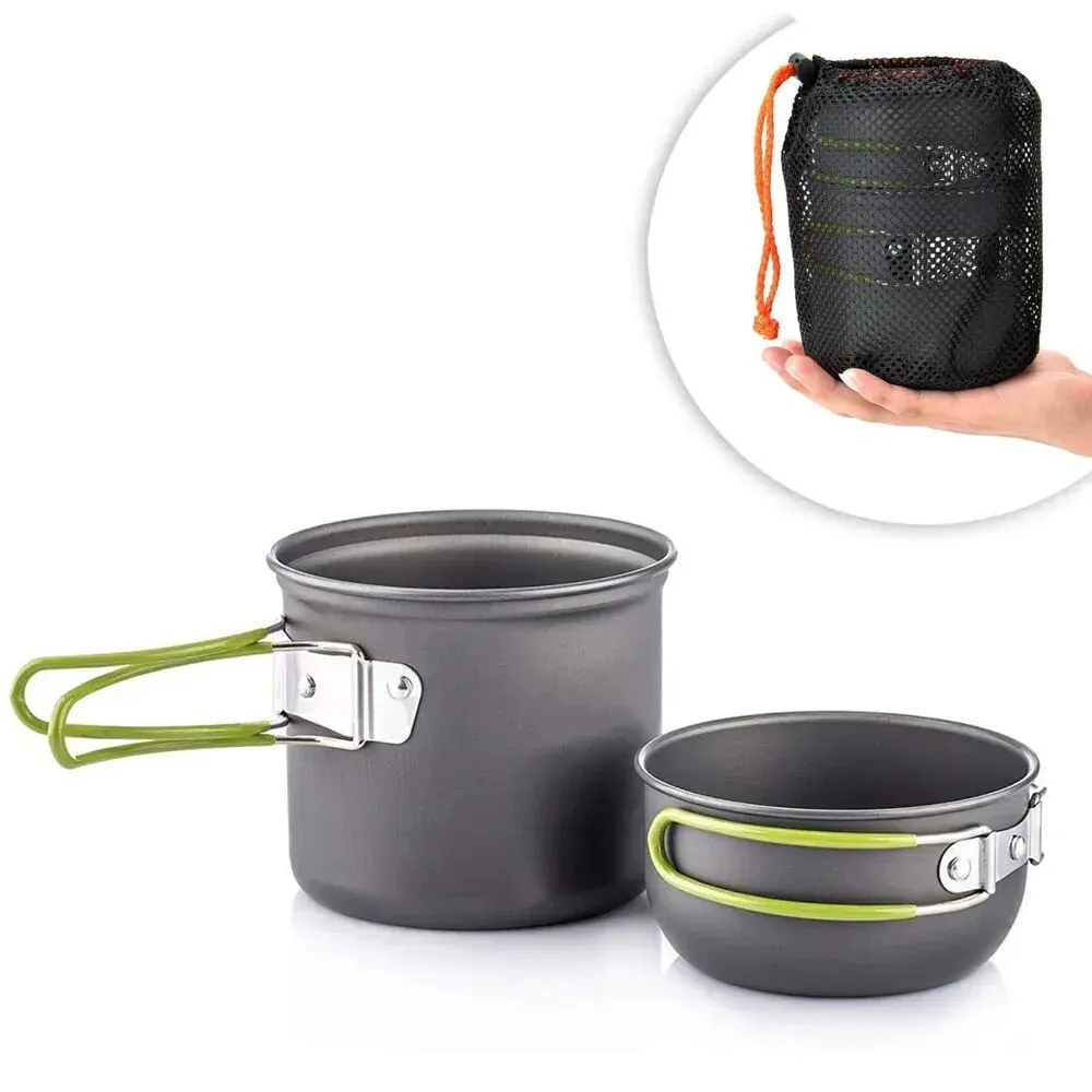 Camping Cooking Pan Set - Ultralight Camping Pot Set: Camping Cookware