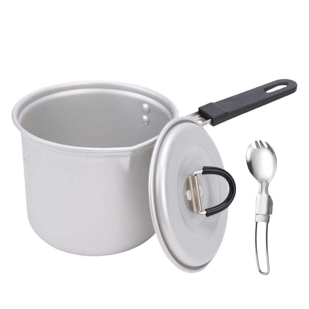 Camping Cooking Handle - Camping Cooking Pot, 770ml Portable Aluminum