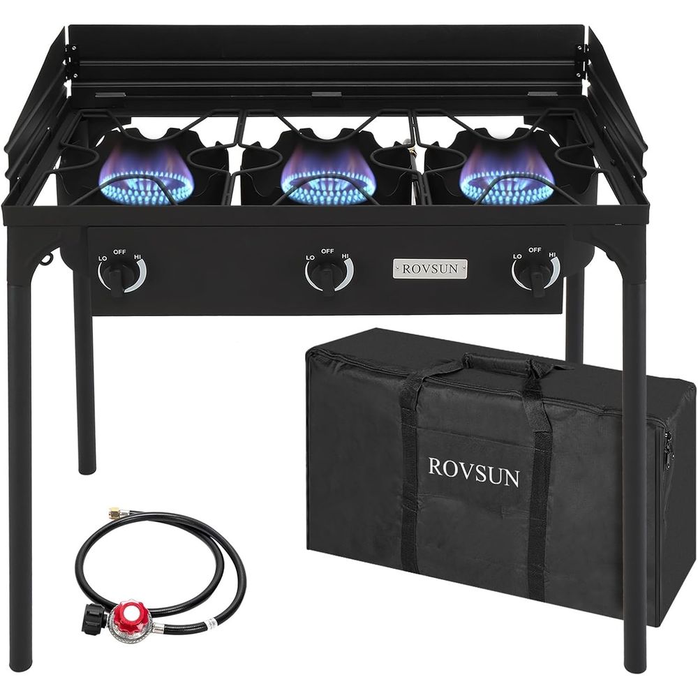 Camping Cooking List - Portable Outdoor Propane Gas Stove with