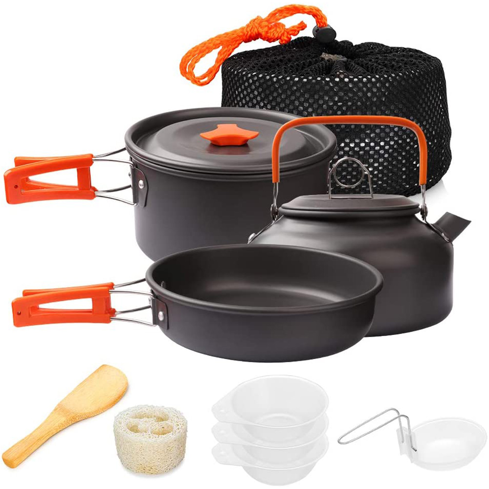 Camping Cooking Mug - 1pcs/1set Camping Cookware Kit Outdoor Cooking