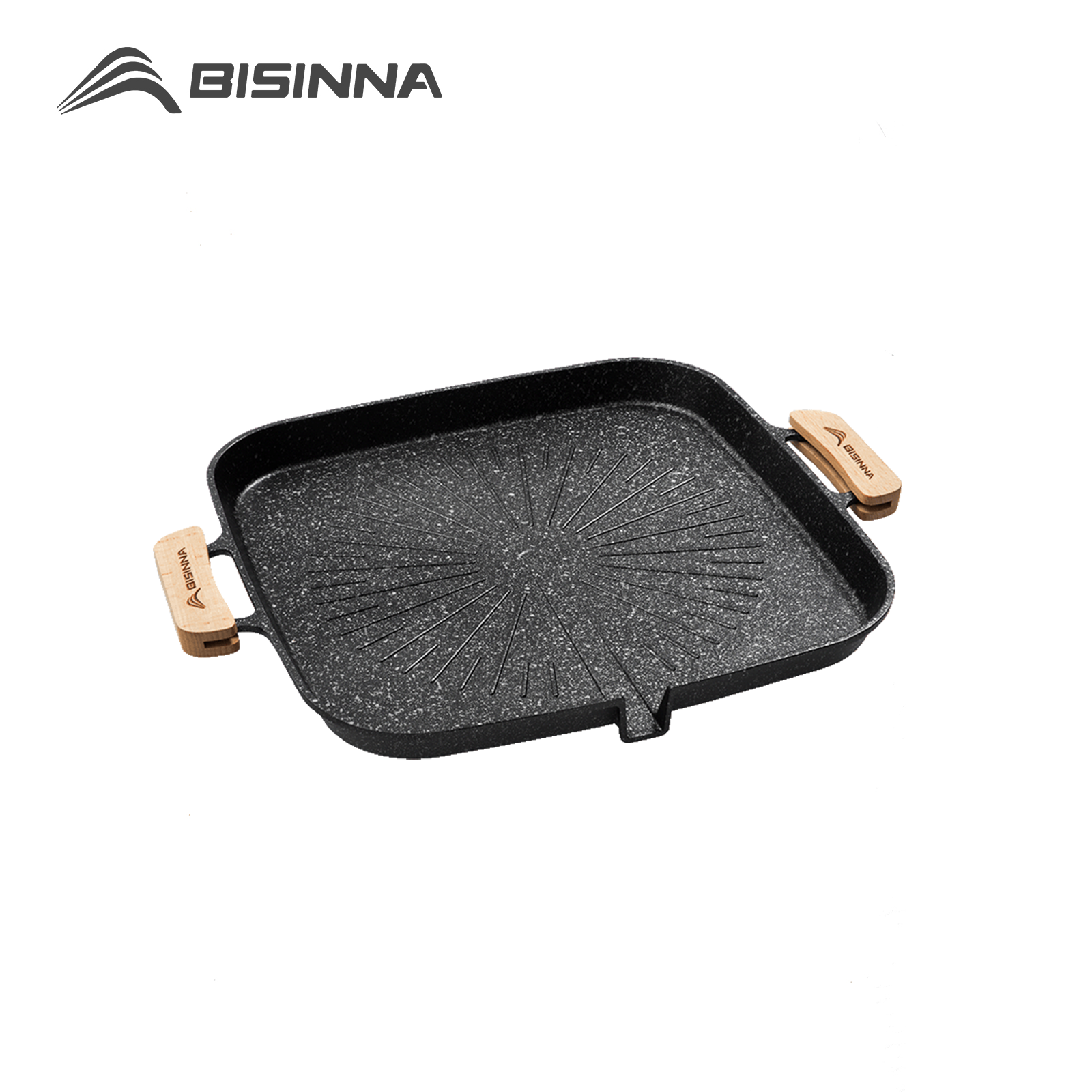 Camping Cooking Pan - BISINNA Square BBQ Grill Pan Non