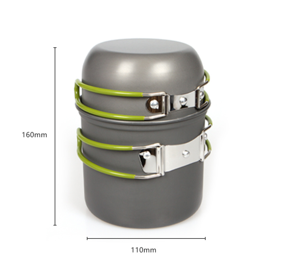 Ultralight Camping Pot Set: Ca - Camping Cooking Pan Set のレビューと価格