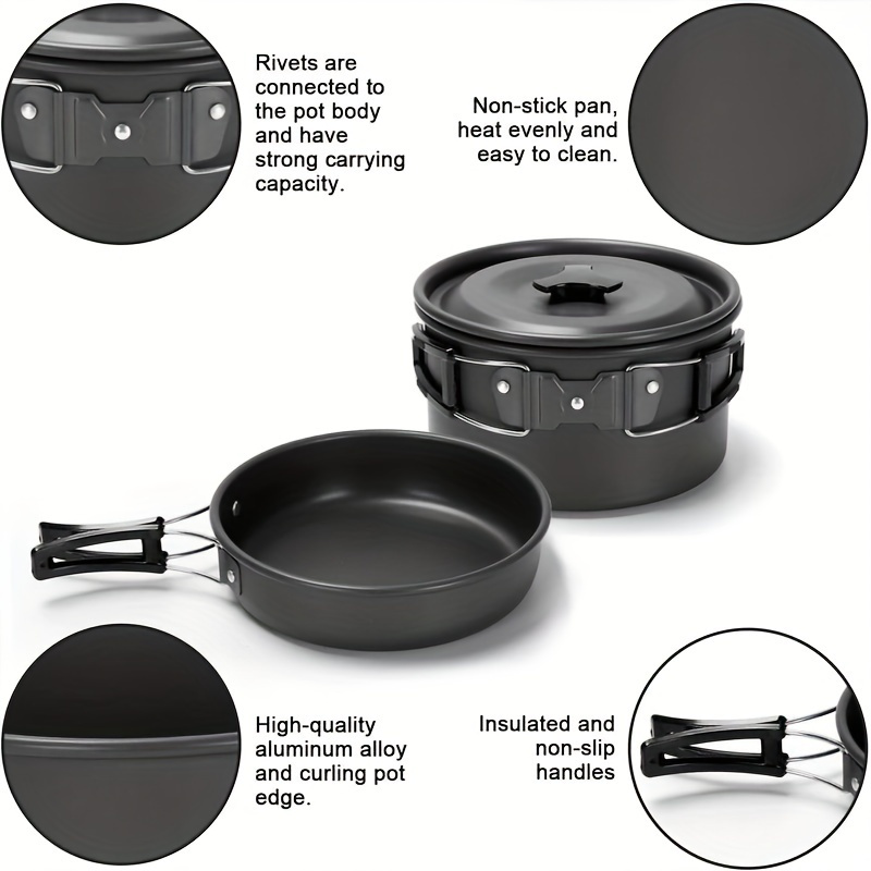17pcs Camping Cookware Set, Po - Camping Cooking Pan Set のレビューと価格