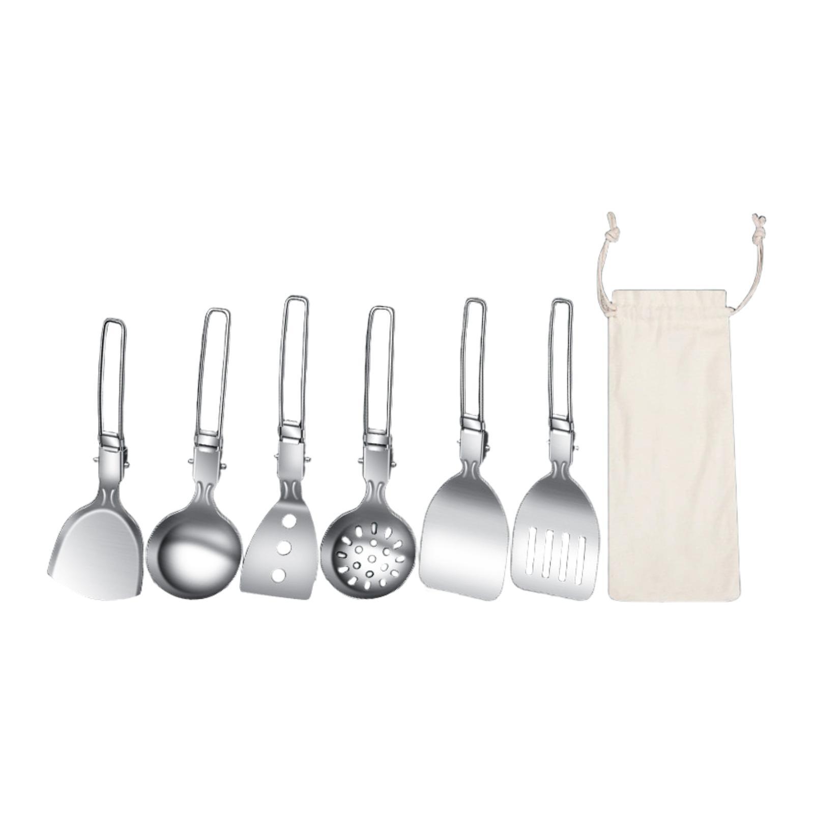 7Pcs Camp Cooking Utensil Set  - Camping Cooking Essentials Kit のレビューと価格