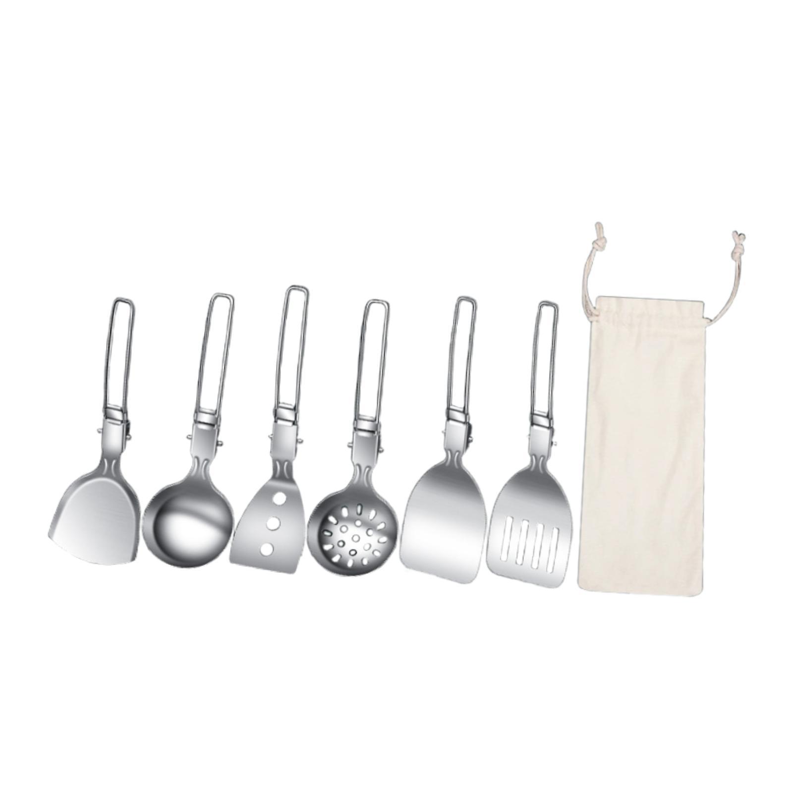 7Pcs Camp Cooking Utensil Set  - Camping Cooking Essentials Kit のレビューと価格
