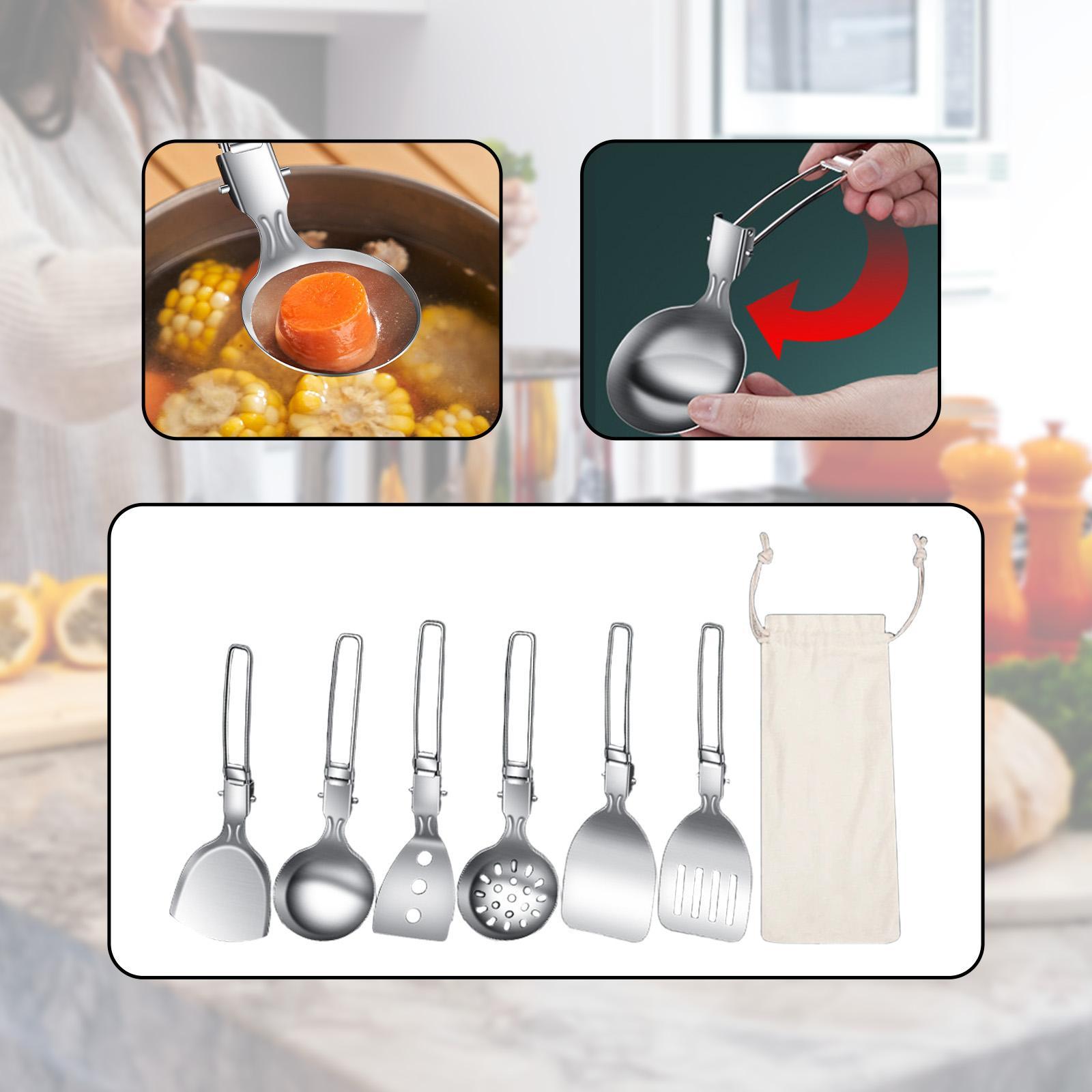 7Pcs Camp Cooking Utensil Set  - Camping Cooking Essentials Kit のレビューと価格