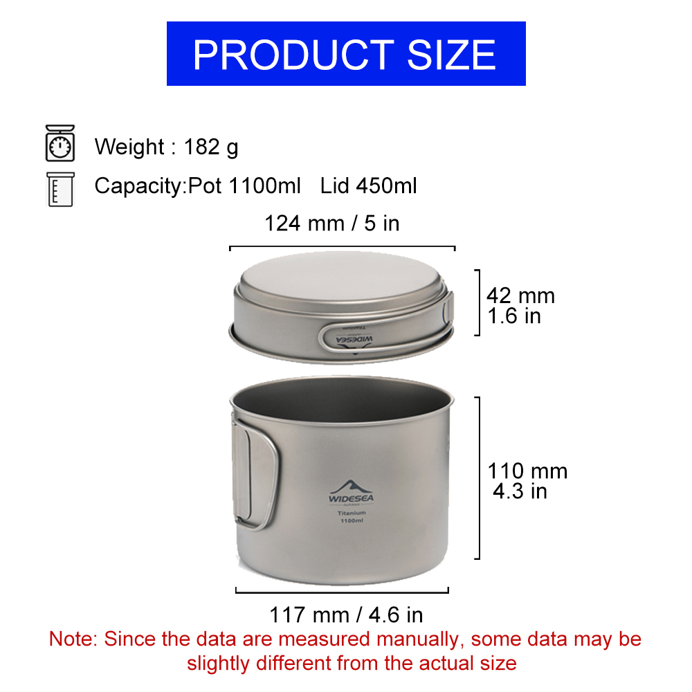 Widesea Ultralight Titanium Ca - Camping Cooking Mug のレビューと価格