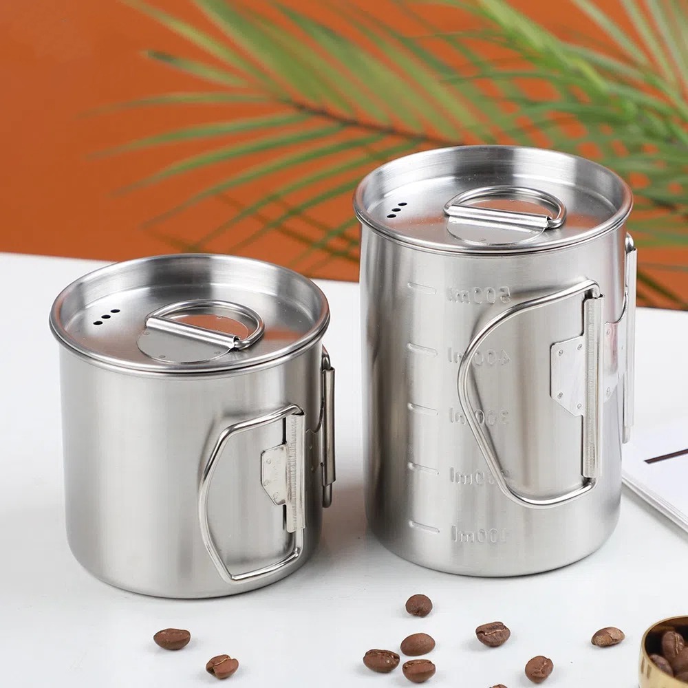Outdoor Stainless Steel Campin - Camping Cooking Mug のレビューと価格