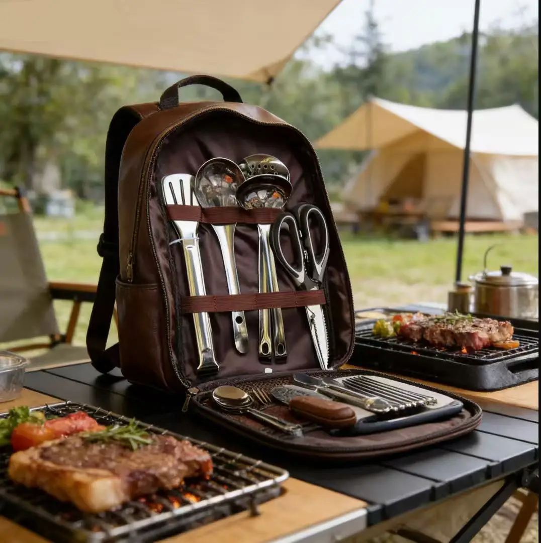 Compact All-in-One Portable Ca - Camping Cooking Essentials Kit のレビューと価格