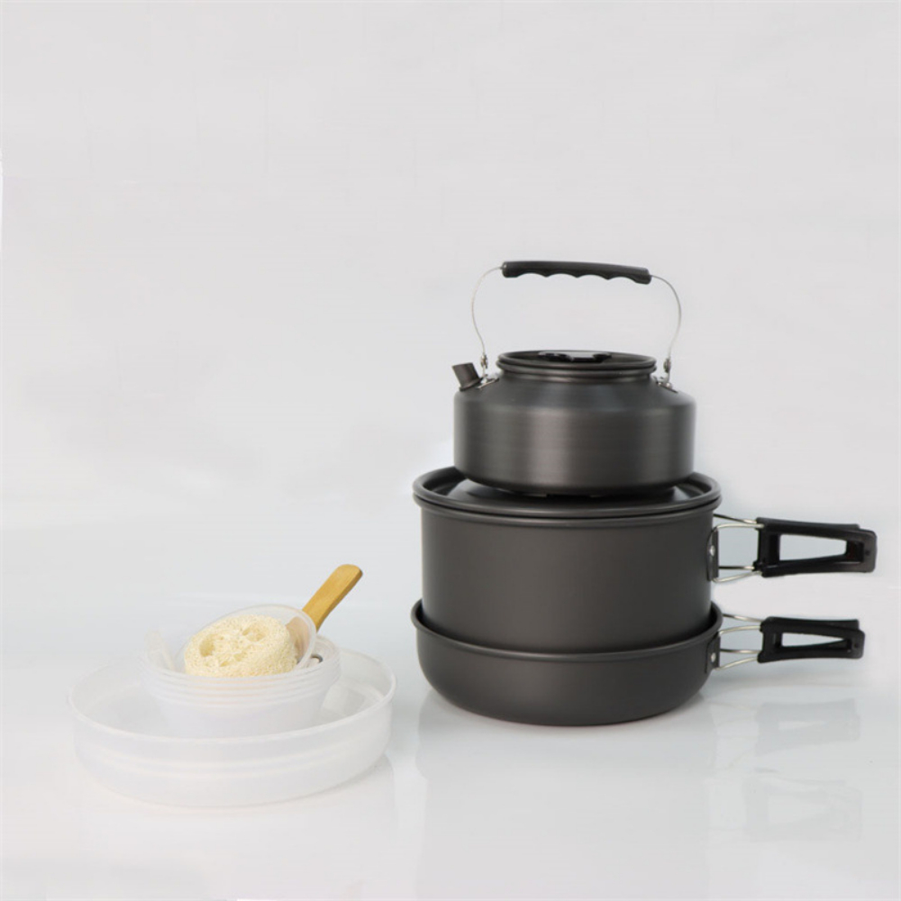 Lightweight Aluminum Alloy Out - Camping Cooking Set Large のレビューと価格