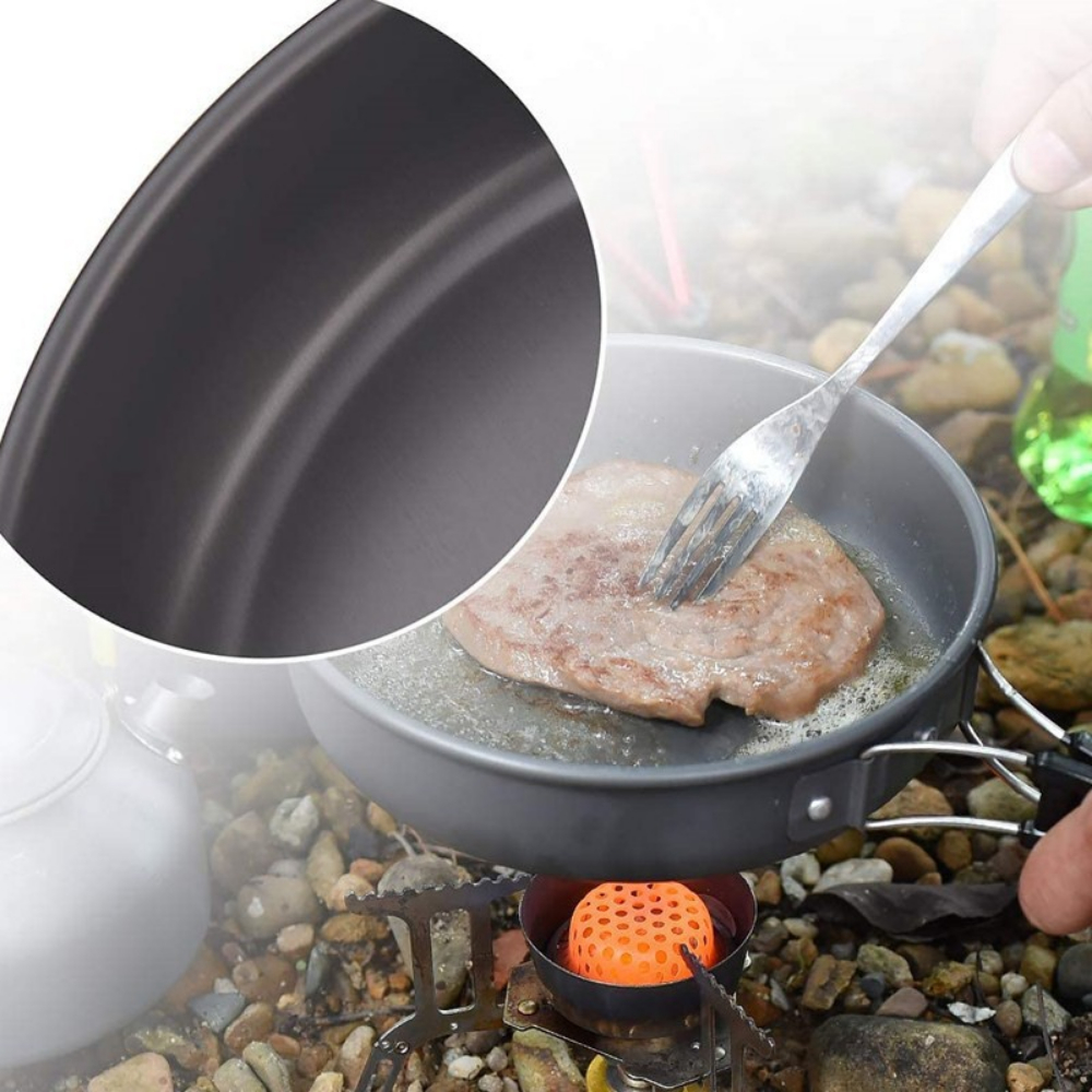 Lightweight Aluminum Alloy Out - Camping Cooking Set Large のレビューと価格