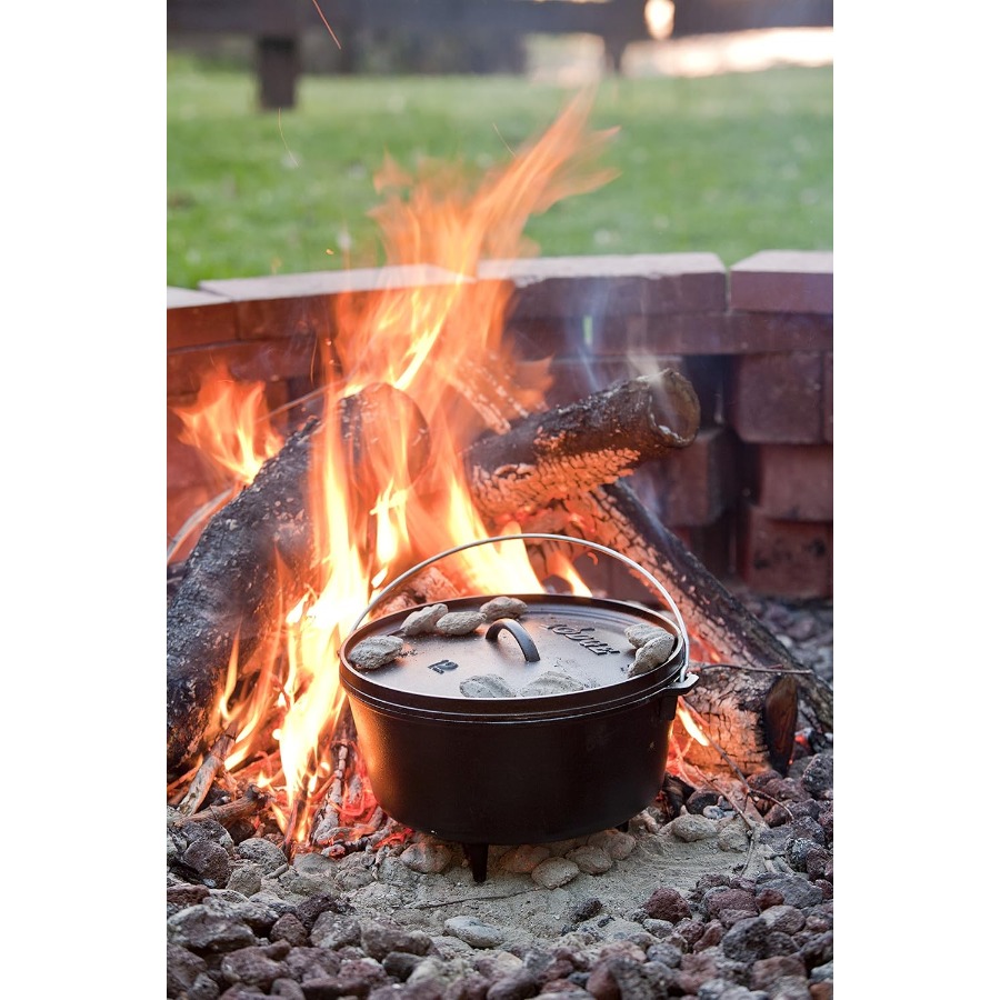 8 Quart Pre-Seasoned Cast Iron - Camping Cooking Handle のレビューと価格