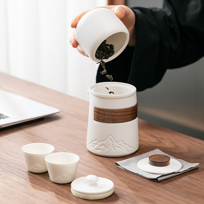 Ceramic Portable Travel Tea Se - Camping Cooking Pan Set のレビューと価格