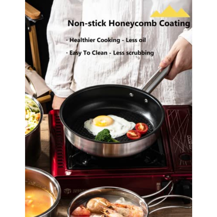 CampPro Camp Cooking Set for 4 - Camping Cooking Handle のレビューと価格