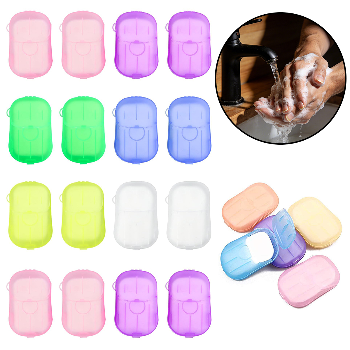 5/10/20 Boxes Scented Hand Soa - Biodegradable Soap Camp のレビューと価格