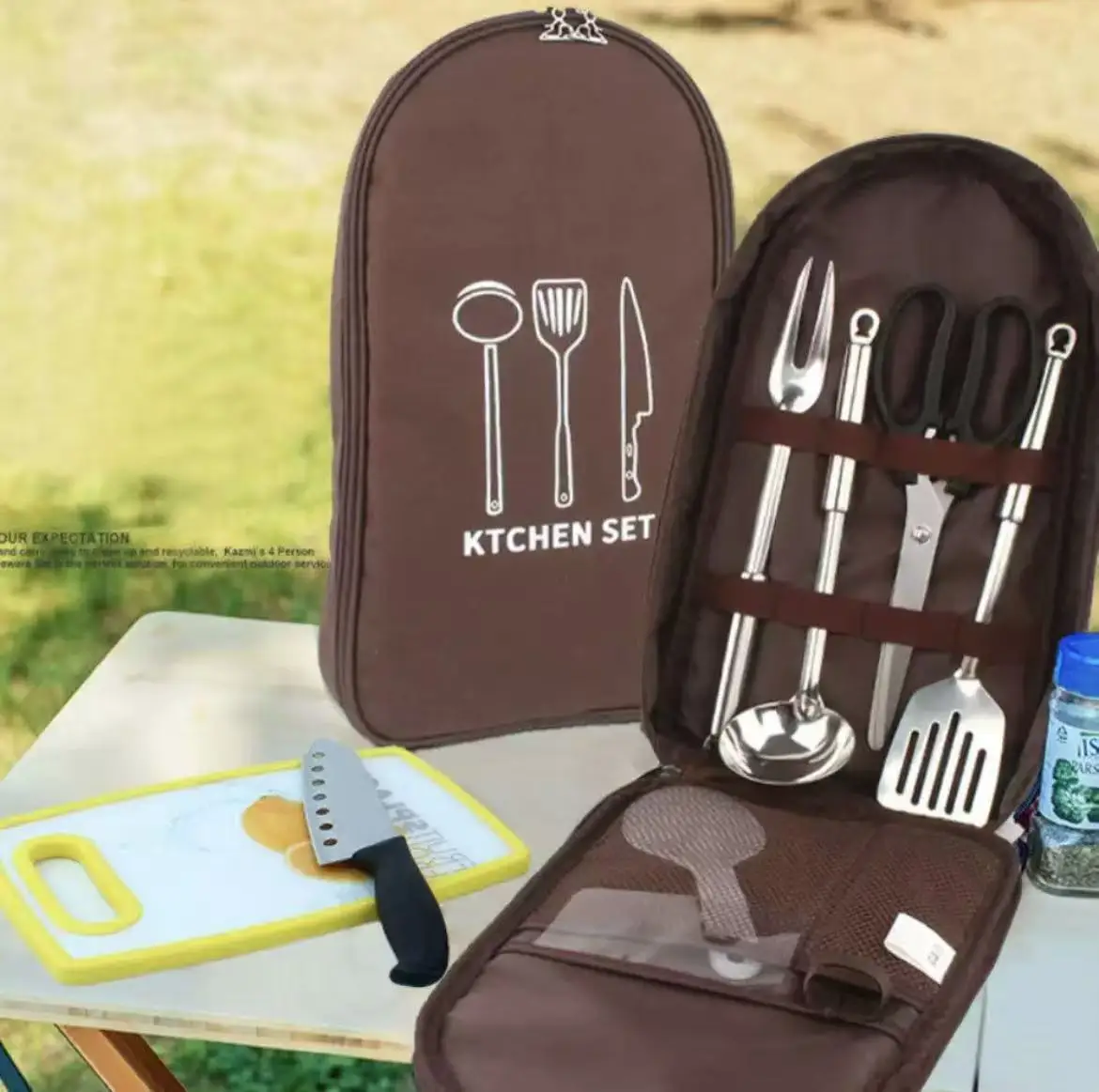 Compact All-in-One Portable Ca - Camping Cooking Essentials Kit のレビューと価格