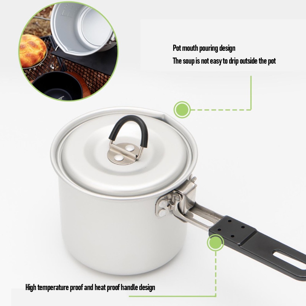 Camping Cooking Pot, 770ml Por - Camping Cooking Handle のレビューと価格
