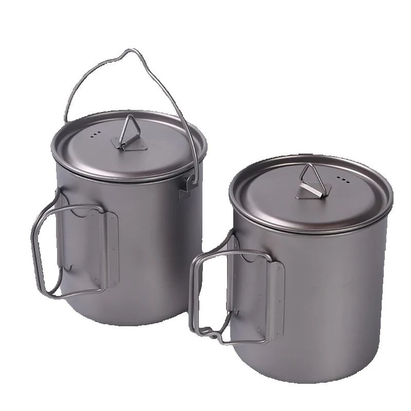 Camping Titanium Cups 450ml 55 - Camping Cooking Mug のレビューと価格