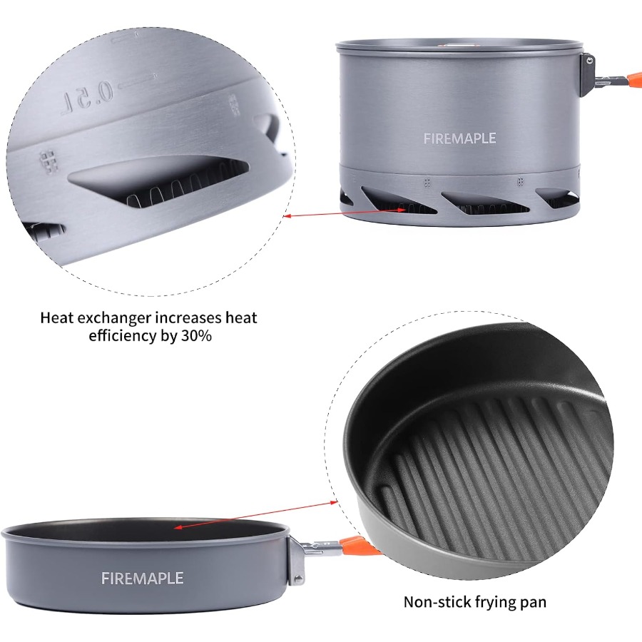 Fire-Maple Feast 4 Piece Campi - Camping Cooking Kit のレビューと価格