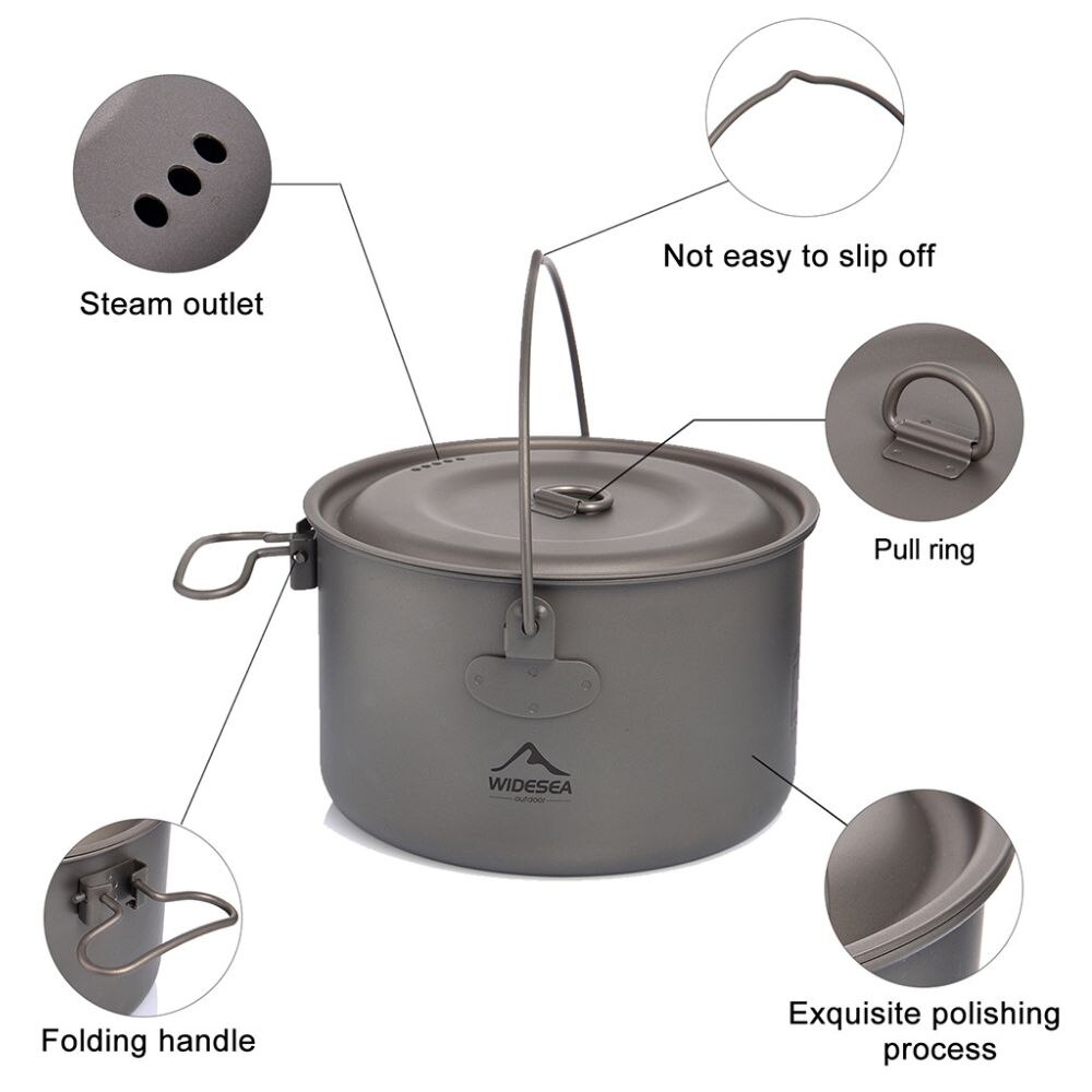 Widesea Camping Tableware Tita - Camping Cooking Set Large のレビューと価格