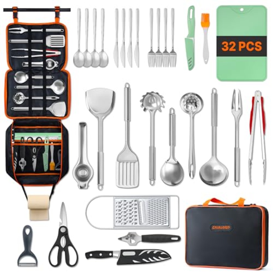 Portable Camping Cooking Utens - Camping Cooking Essentials Kit のレビューと価格