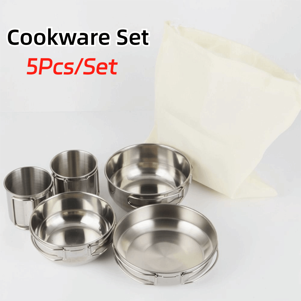 5Pcs 304 Stainless Steel Campi - Camping Cooking Handle のレビューと価格