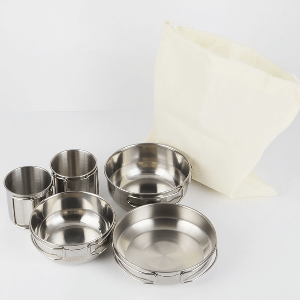 5Pcs 304 Stainless Steel Campi - Camping Cooking Handle のレビューと価格