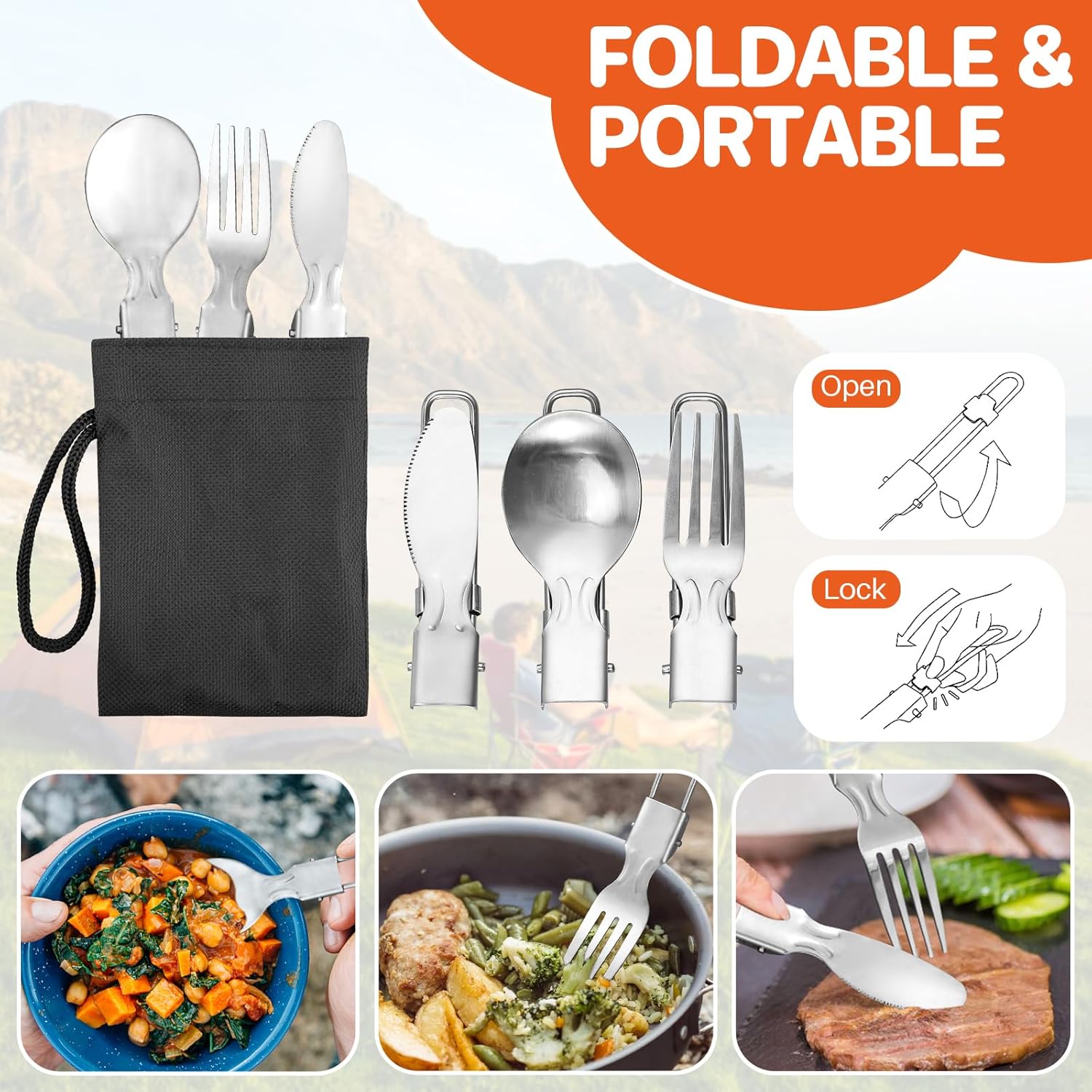 Non-Stick Camping Cookware Set - Camping Cooking Pan Set のレビューと価格