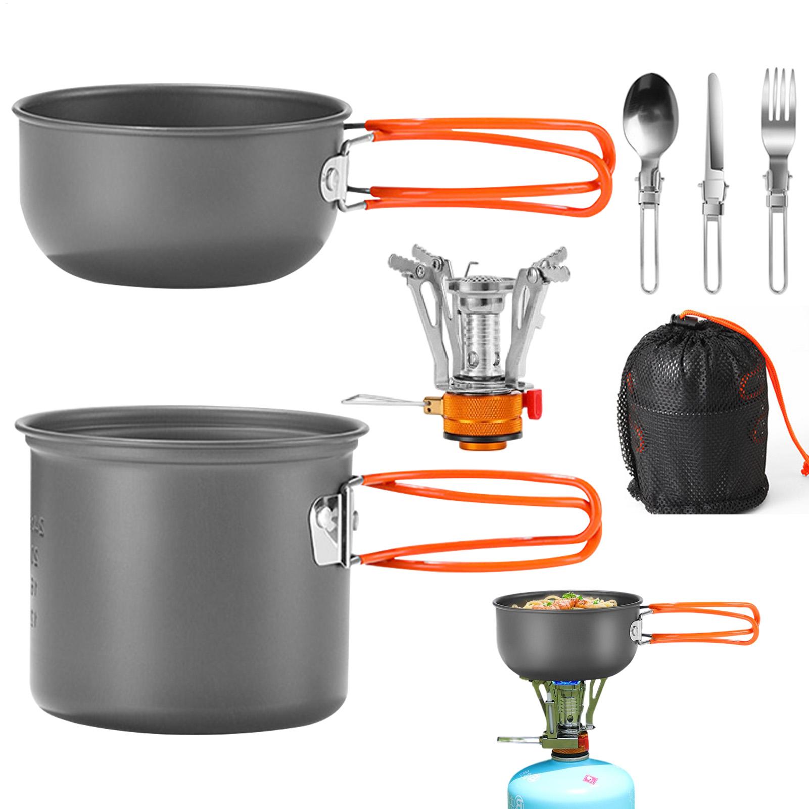 Portable Camping Cookware Set  - Camping Cooking Gas Stove のレビューと価格