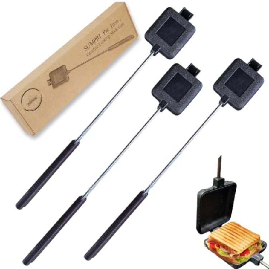 Pie Iron Set Large Cast Iron S - Camping Cooking Set Large のレビューと価格