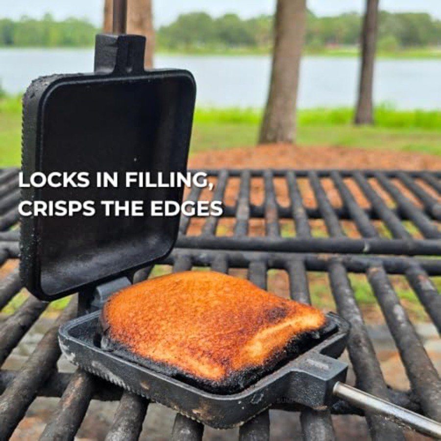 Pie Iron Set Large Cast Iron S - Camping Cooking Set Large のレビューと価格