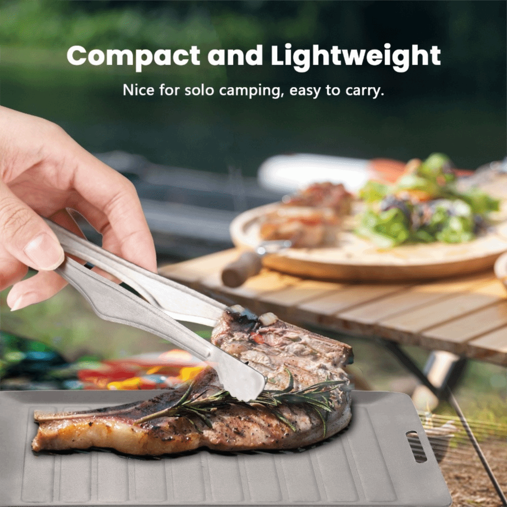 Durable Titanium Camping Grill - Camping Cooking Pan のレビューと価格