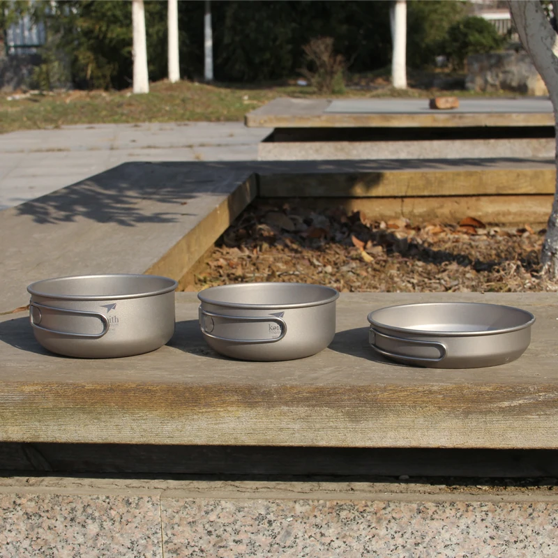 Keith 3PCS Titanium Cookware P - Camping Cooking Set Large のレビューと価格