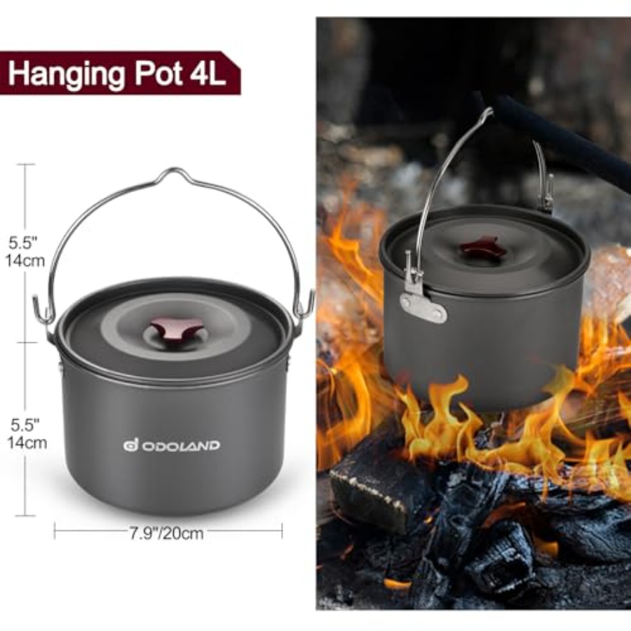 22pcs Camping Cookware Mess Ki - Camping Cooking Set Large のレビューと価格