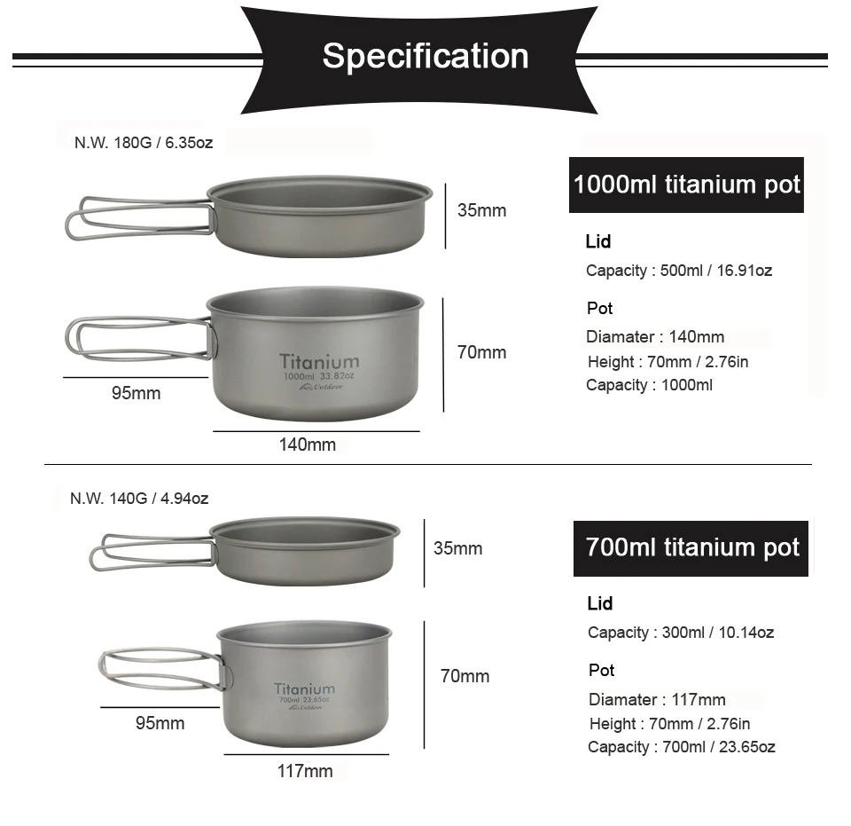APG Ultralight Titanium Pan Ou - Camping Cooking Mug のレビューと価格