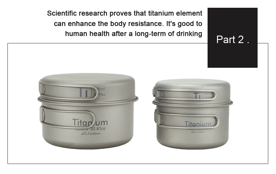 APG Ultralight Titanium Pan Ou - Camping Cooking Mug のレビューと価格