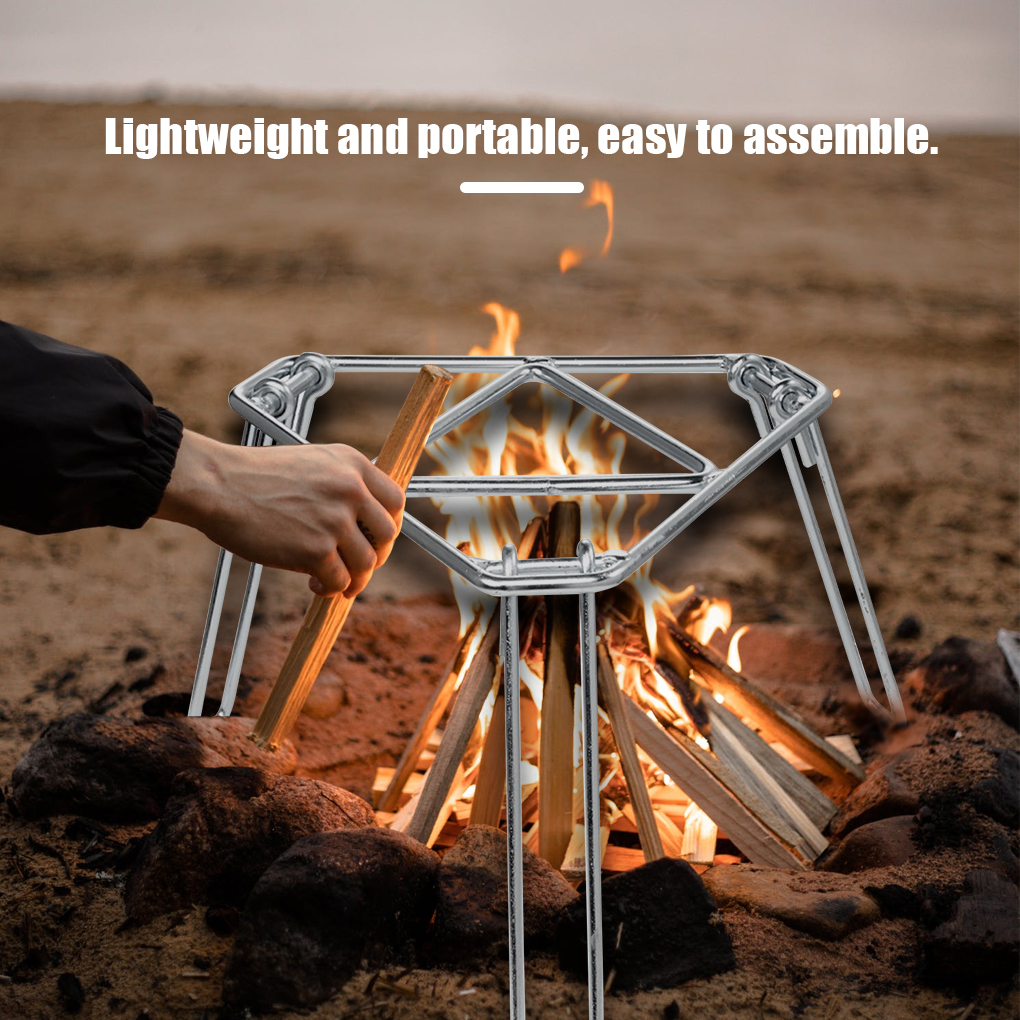 Stainless Steel Campfire Rack  - Camping Cooking Gas Stove のレビューと価格