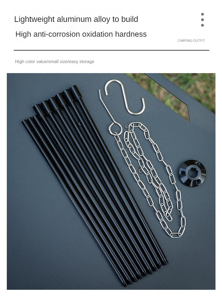 Camping Bonfire Tripod Portabl - Camping Cooking Multi Tool のレビューと価格