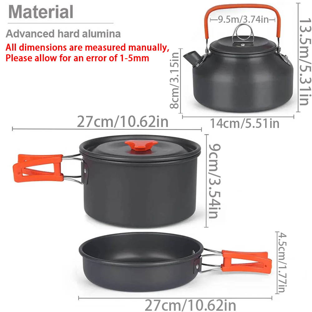 1pcs/1set Camping Cookware Kit - Camping Cooking Mug のレビューと価格