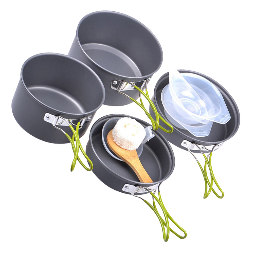 1Set Portable Camping Cookware - Camping Cooking Pan Set のレビューと価格