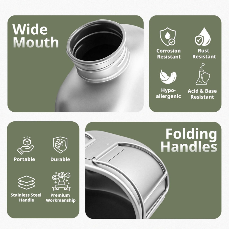 Keith Titanium Bottle Outdoor  - Camping Cooking Kit のレビューと価格