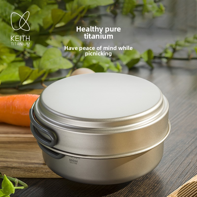 KEITH Pure Titanium 2-Piece Co - Camping Cooking Pan Set のレビューと価格