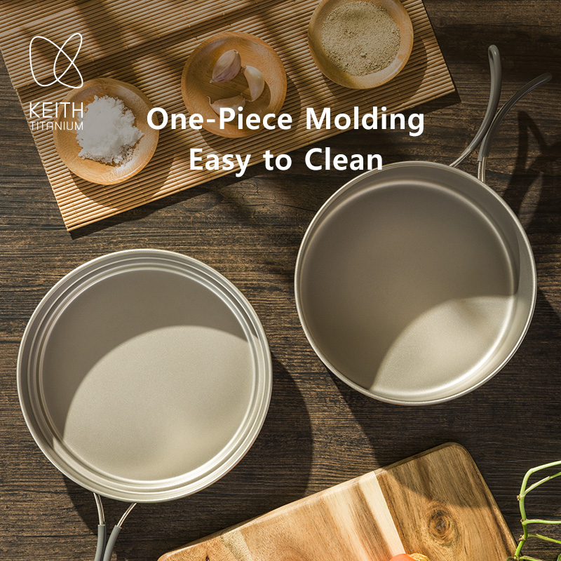 KEITH Pure Titanium 2-Piece Co - Camping Cooking Pan Set のレビューと価格