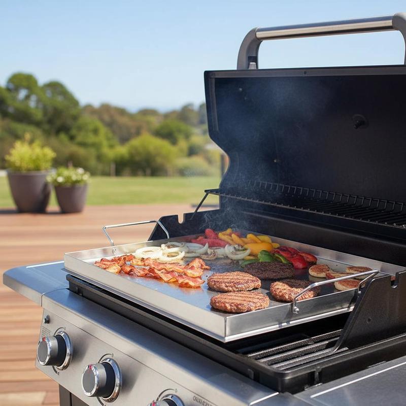 Flat Top Grill Plate 23x16 inc - Camping Cooking Handle のレビューと価格