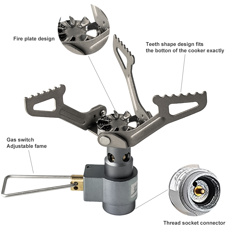 BRS Outdoor Gas Stove Mini Cam - Cooking On Camping Stove のレビューと価格