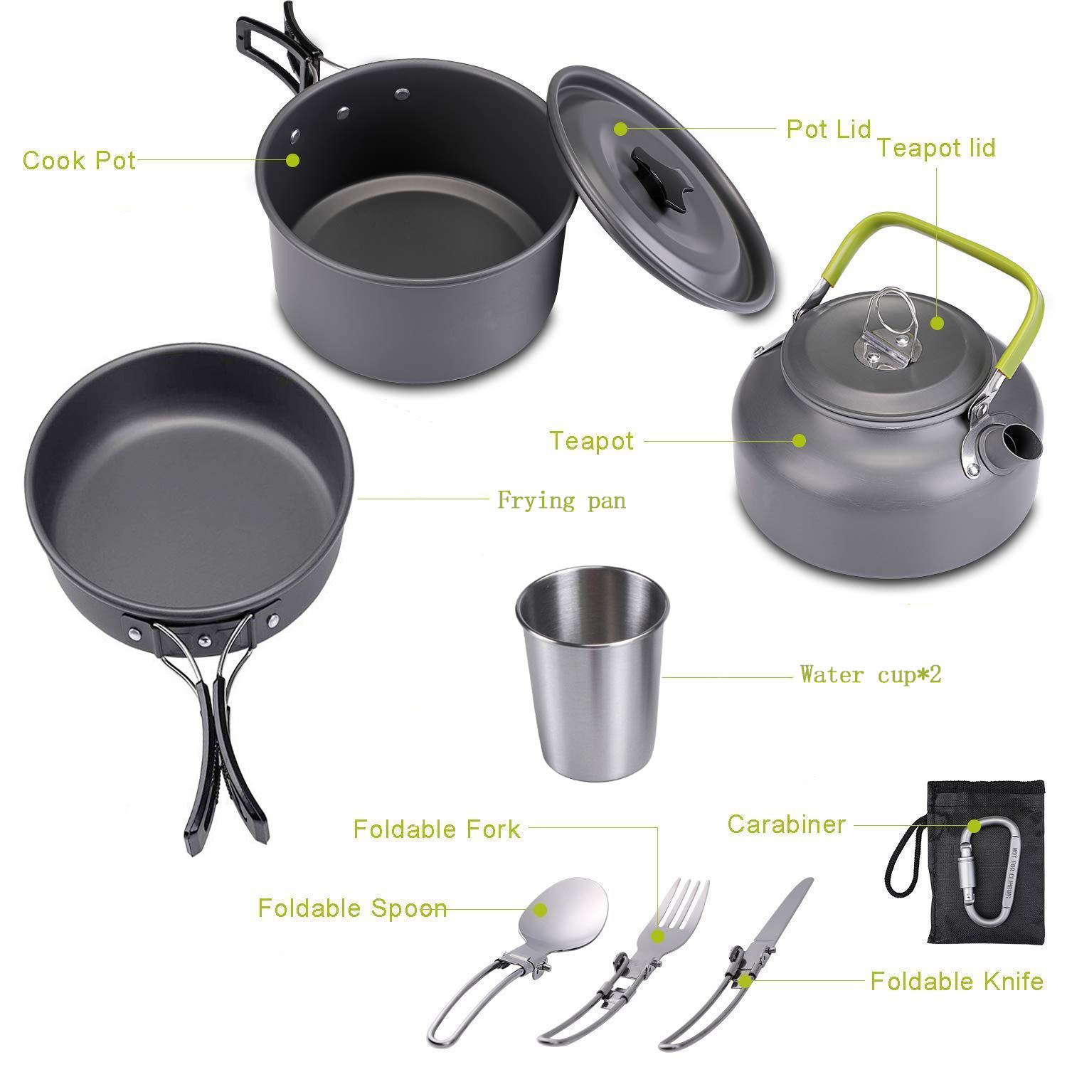 High Quality Aluminium Camping - Quality Camping Cooking Set のレビューと価格
