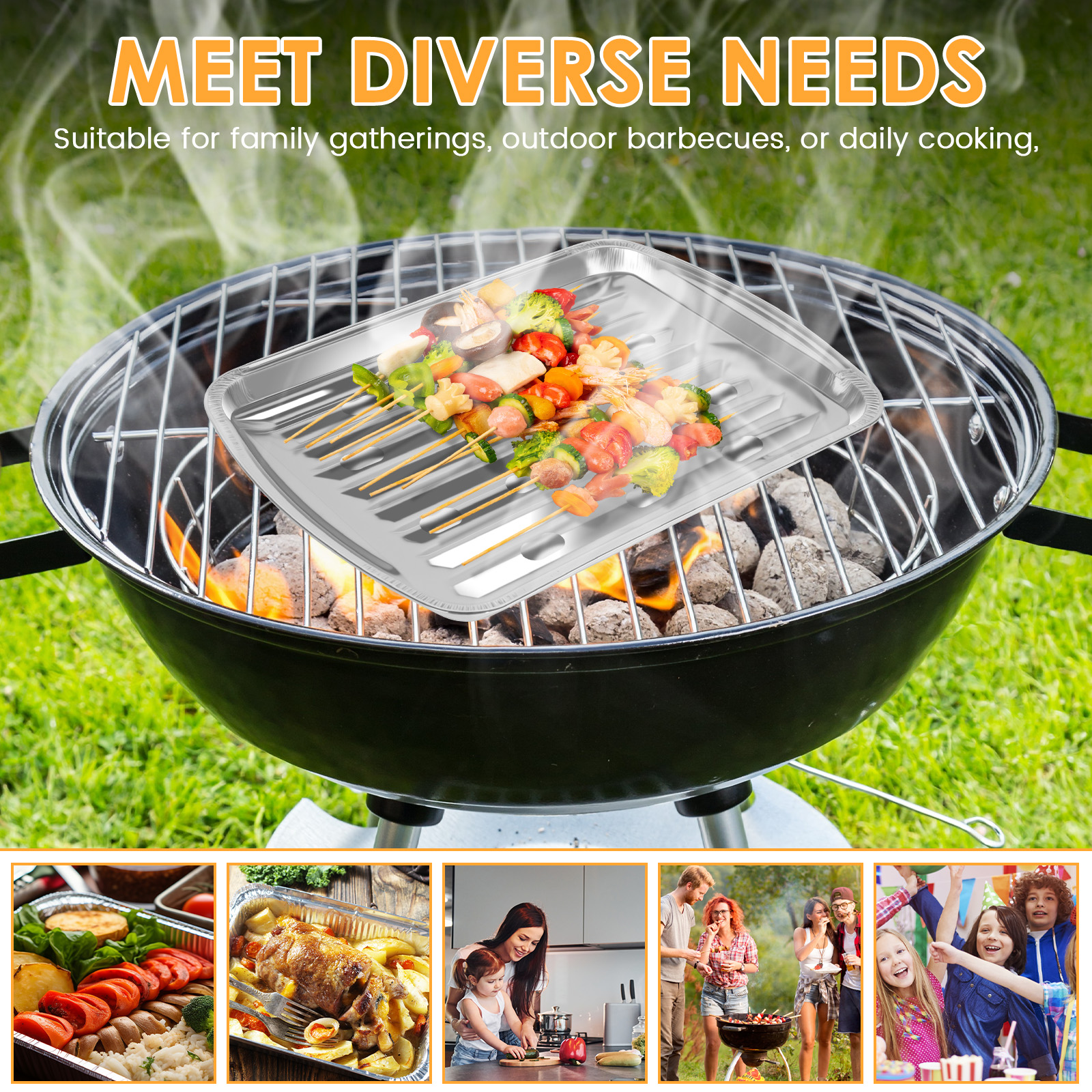 Aluminum Foil Trays Non-Stick  - Camping Cooking Pan のレビューと価格