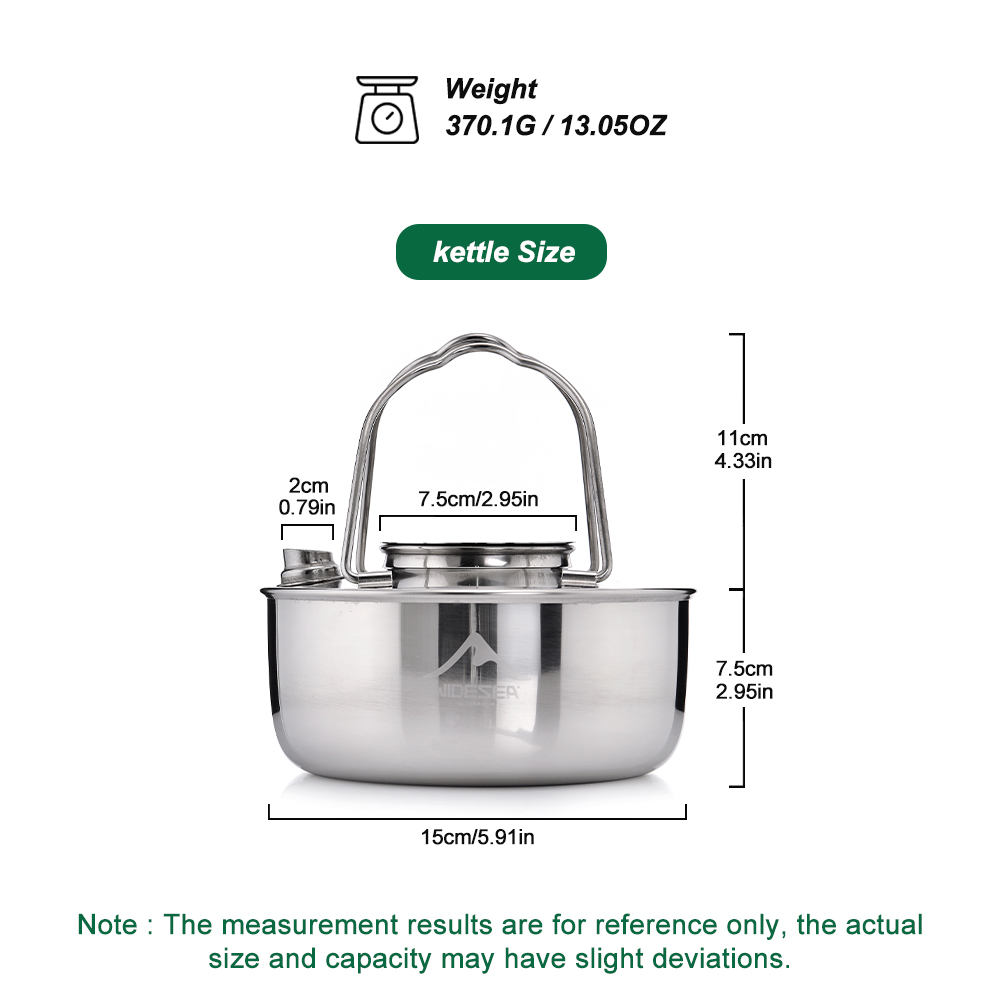 Widesea Camping Outdoor 1.7L S - Camping Cooking Kit のレビューと価格