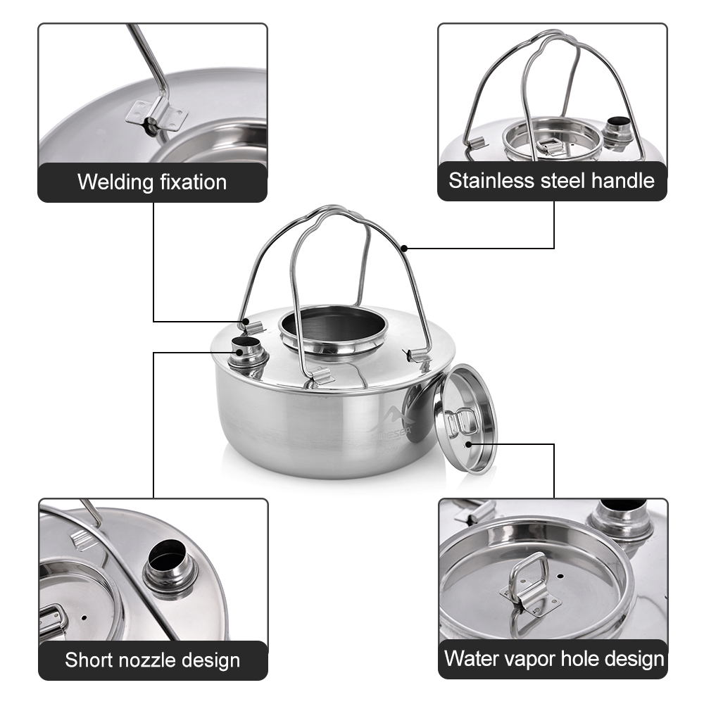 Widesea Camping Outdoor 1.7L S - Camping Cooking Kit のレビューと価格