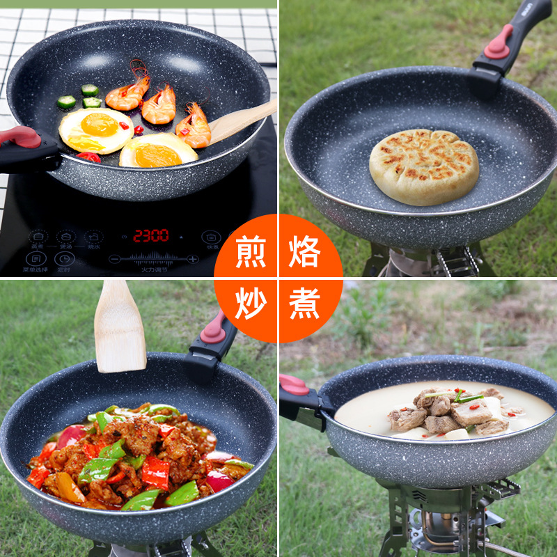 Outdoor Wok Portable Cooking P - Camping Cooking Handle のレビューと価格